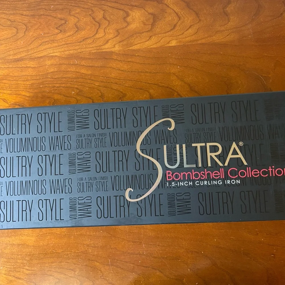 Sultra Bombshell Collection 1.5” Clipless‎ Curling Iron NEW